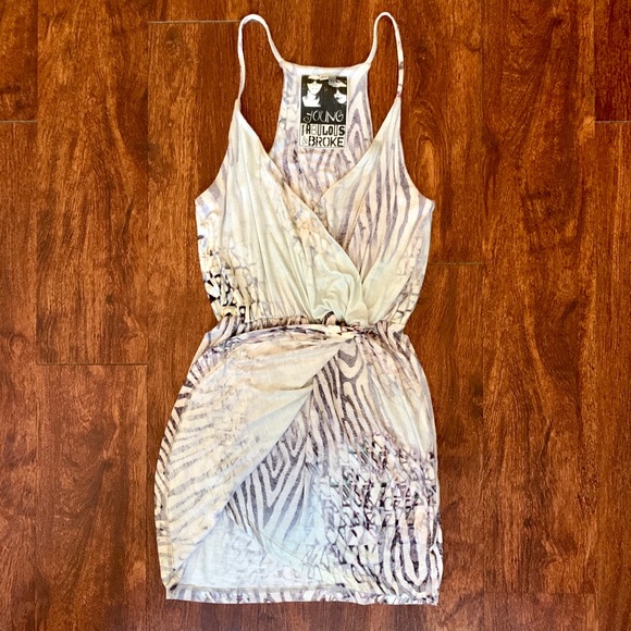 Young Fabulous & Broke Wrap front Mini Dress - Picture 5 of 6